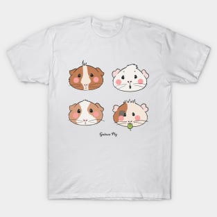 Cute adorable Guinea pigs illustration T-Shirt